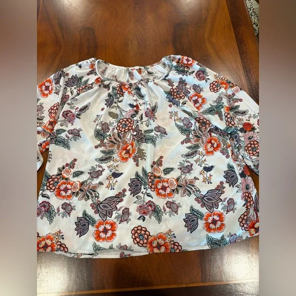Floral Print Women's Top, by Artisanony, size 1x, UEC - Picture 2 of 6